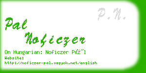 pal noficzer business card